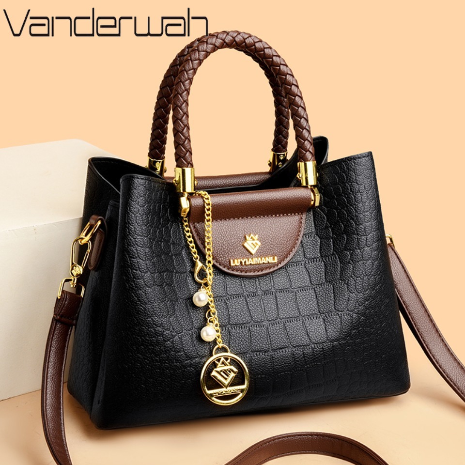 Luxury Bags Supplier - Woven Griff Echte Marke Hohe Qualität