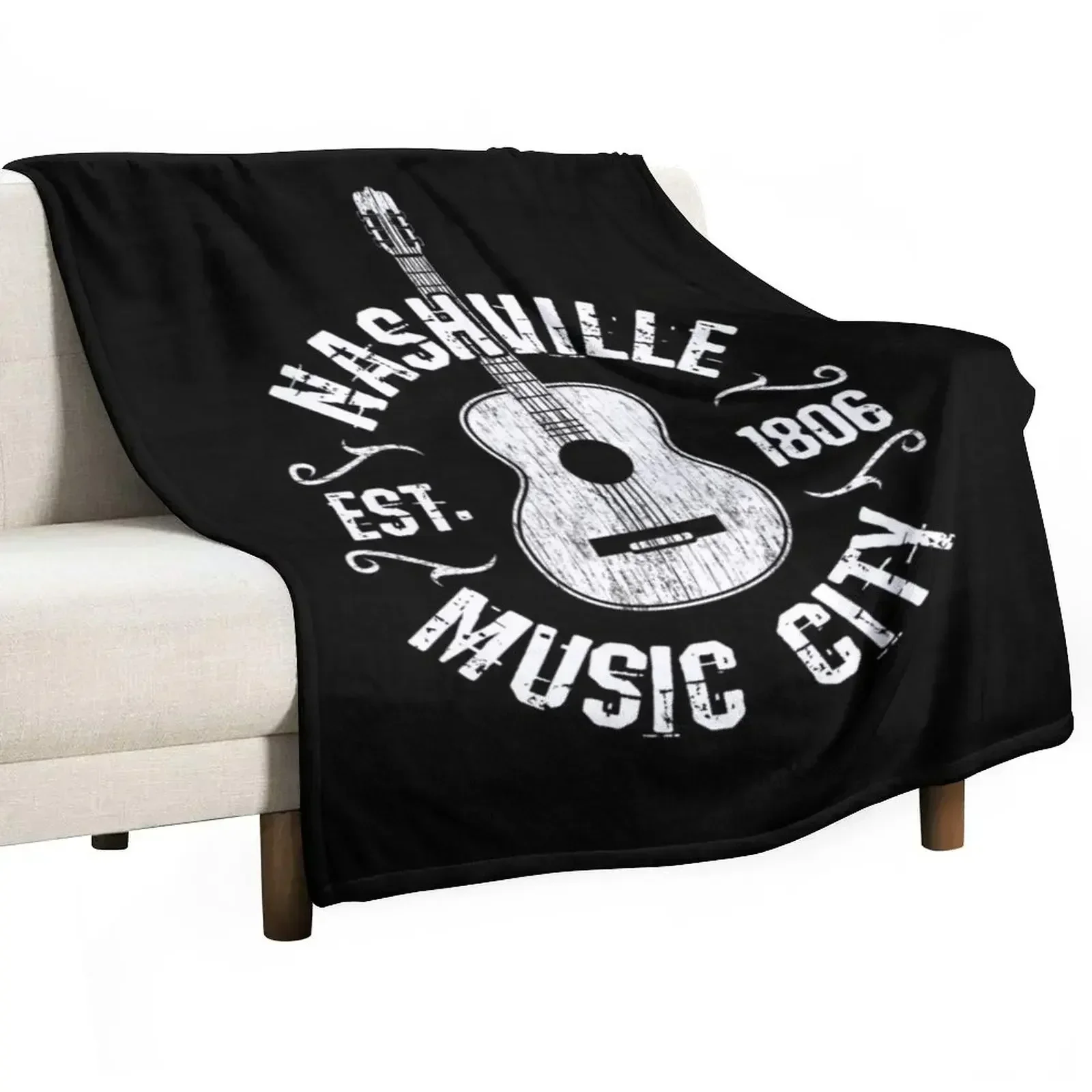 Luxury Bags In Usa - Nashville Music City USA Country-Musik-Geschenkdecke, gewichteter