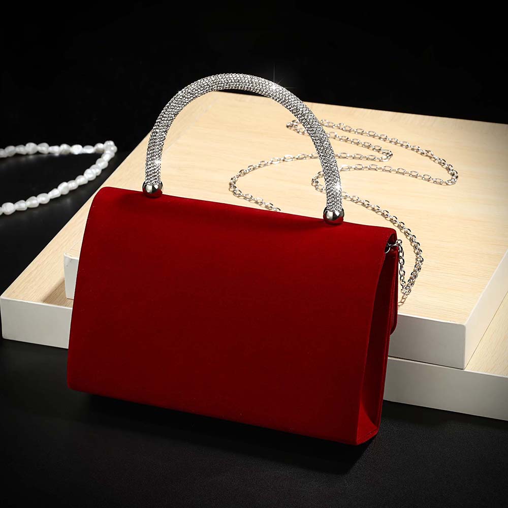 Neue weinrote, mit Diamanten b – Luxury Bags Outlet Bewertung und Preis