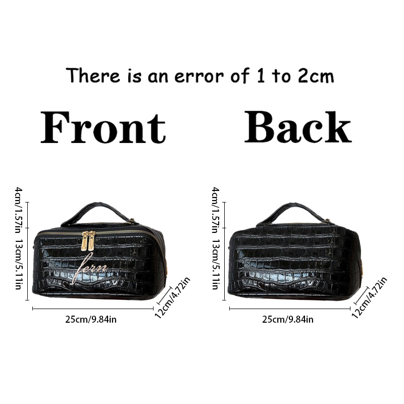 Bestickte Kroko-Kosmetiktasche – Luxury Bags That Are Vegan Bewertung und Preis